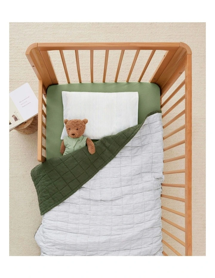 Organic Toddler Pillow And Case in Midnight Stripe image 2