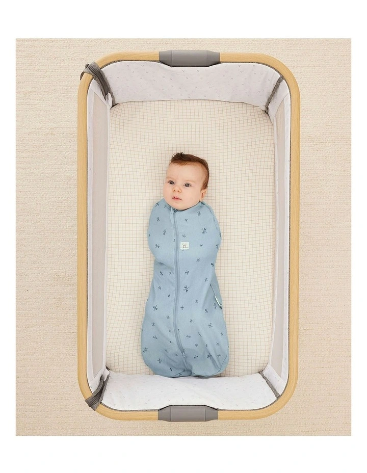 2-in-1 Waterproof Fitted Sheet in Caramel Grid image 3