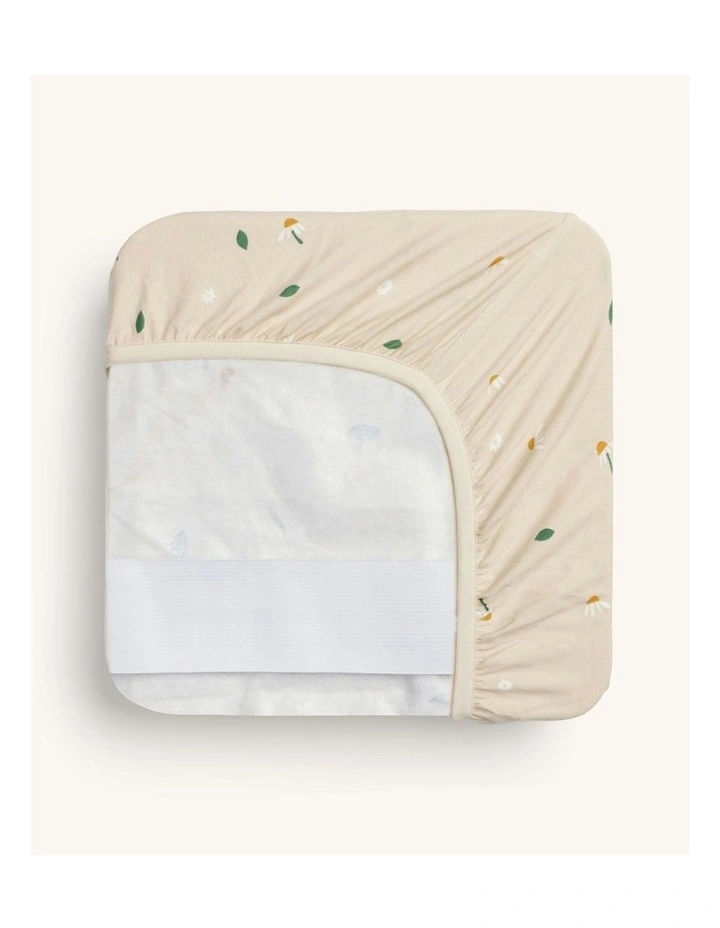 Waterproof Fitted Sheet in Beige image 1