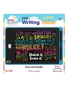 Interactive LCD Writing Tablet Blue Star (USB Rechargeable)