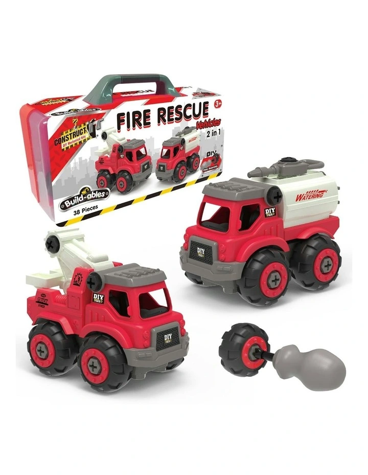 Buildables Fire Rescue Vehicles 2 in 1 image 2