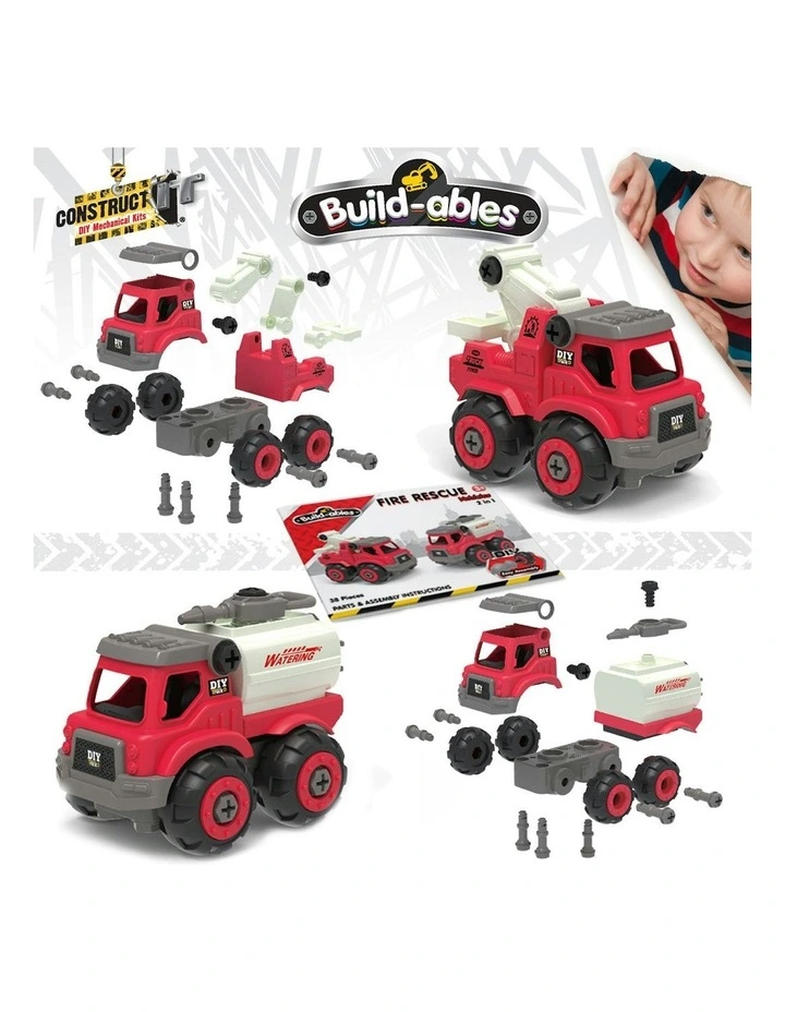 Buildables Fire Rescue Vehicles 2 in 1 image 3