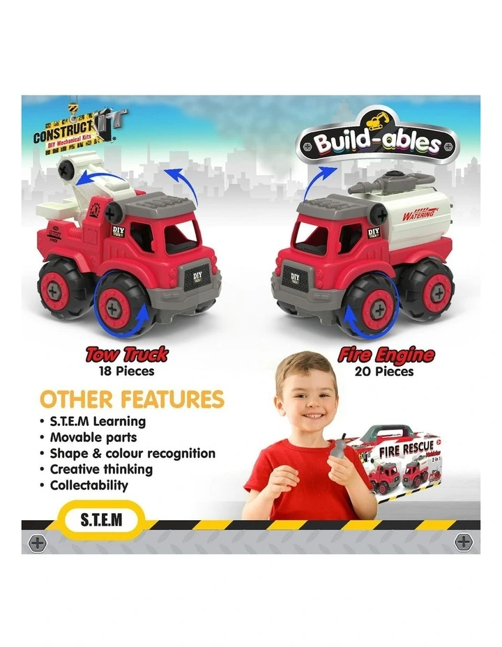 Buildables Fire Rescue Vehicles 2 in 1 image 5