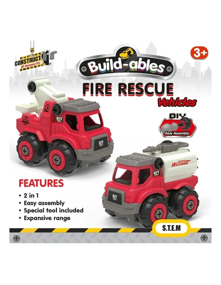 Buildables Fire Rescue Vehicles 2 in 1 image 6