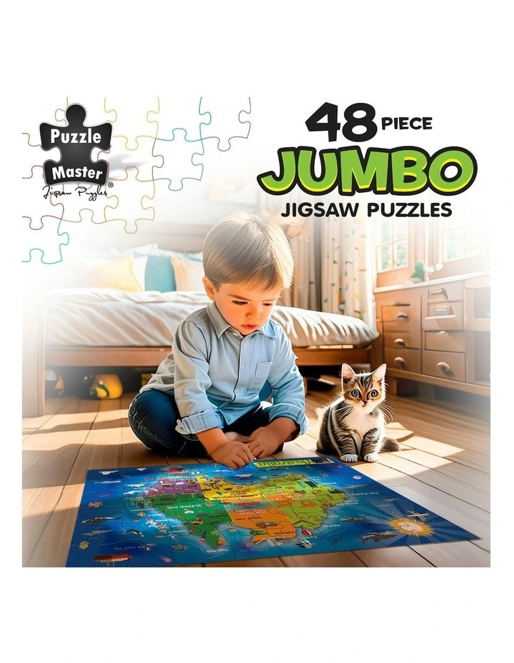 48 Piece Jumbo Floor Puzzle Aussie Map image 5