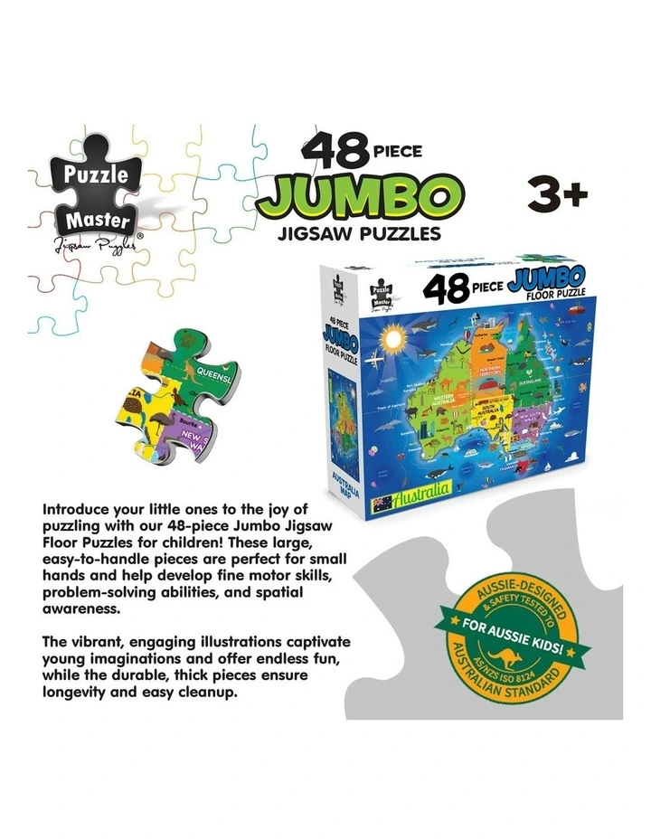 48 Piece Jumbo Floor Puzzle Aussie Map image 7