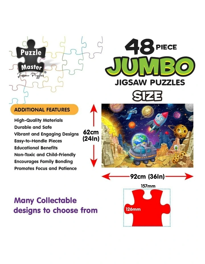 Jumbo Floor Puzzle Space Explorer 48 Piece image 4