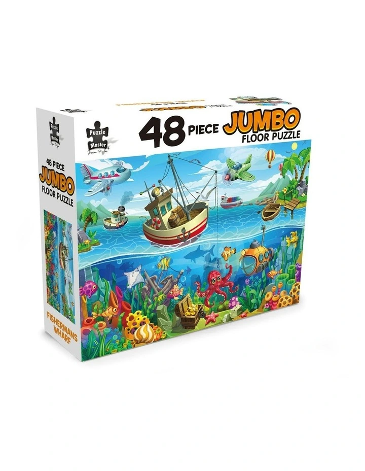 Jumbo Floor Puzzle Fishermans Wharf 48 Piece image 1