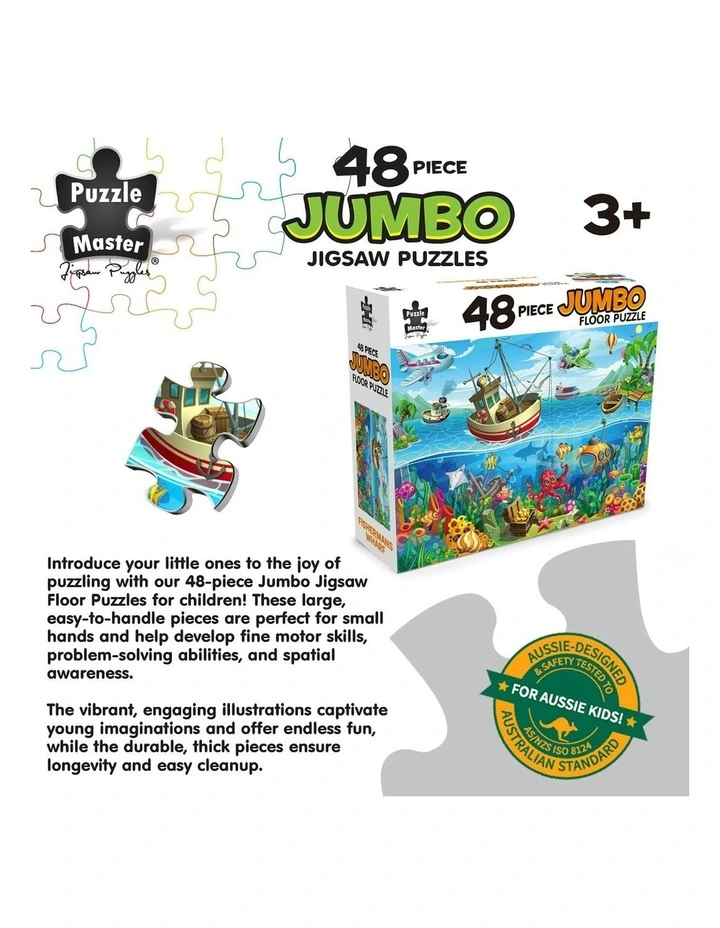 Jumbo Floor Puzzle Fishermans Wharf 48 Piece image 5