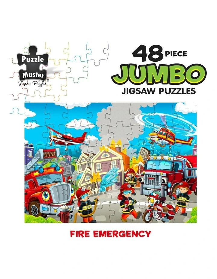 Jumbo Puzzles Fire Emergency 48 Piece image 3
