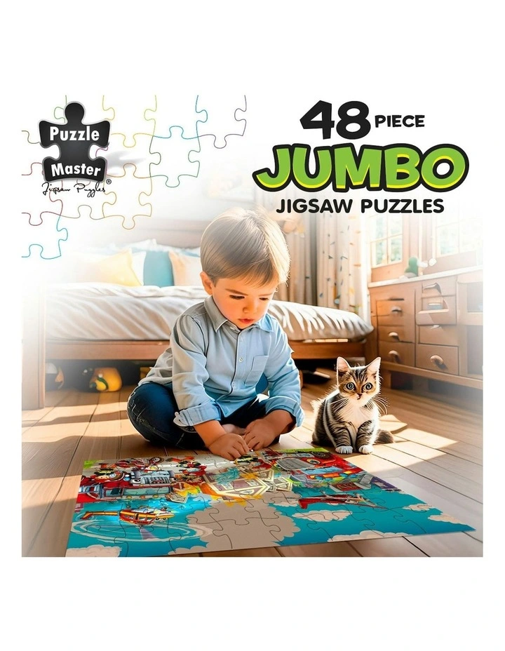 Jumbo Puzzles Fire Emergency 48 Piece image 5