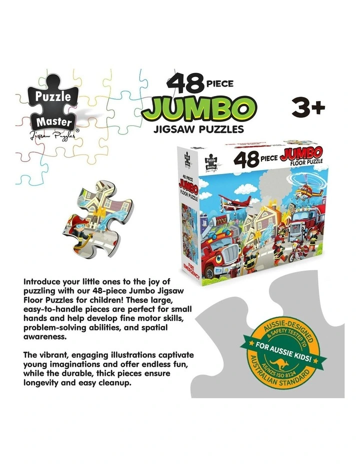 Jumbo Puzzles Fire Emergency 48 Piece image 7
