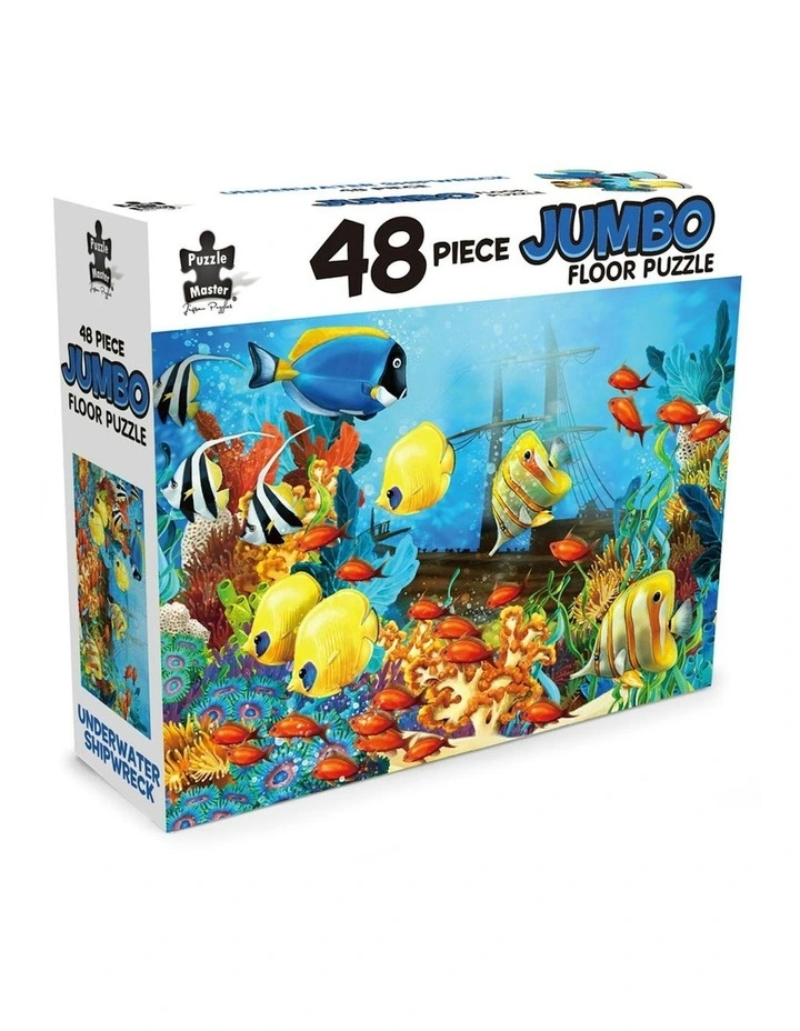 Jumbo Floor Puzzle Underwater Shipwreck 48 Piece image 1