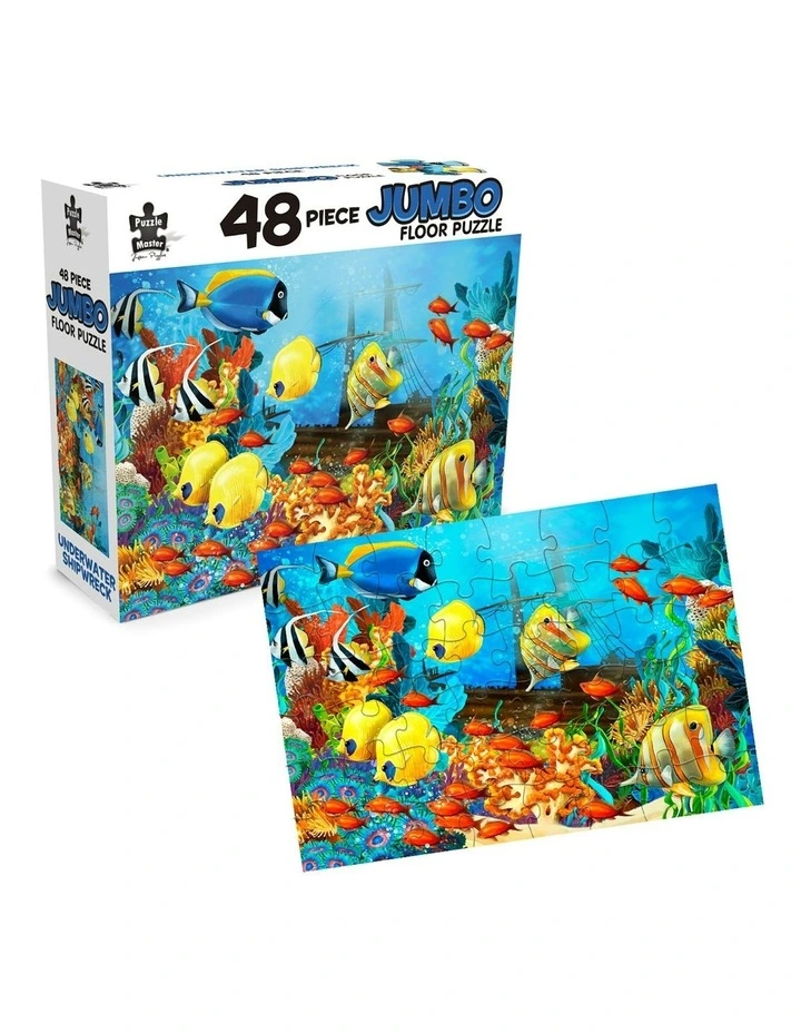 Jumbo Floor Puzzle Underwater Shipwreck 48 Piece image 2