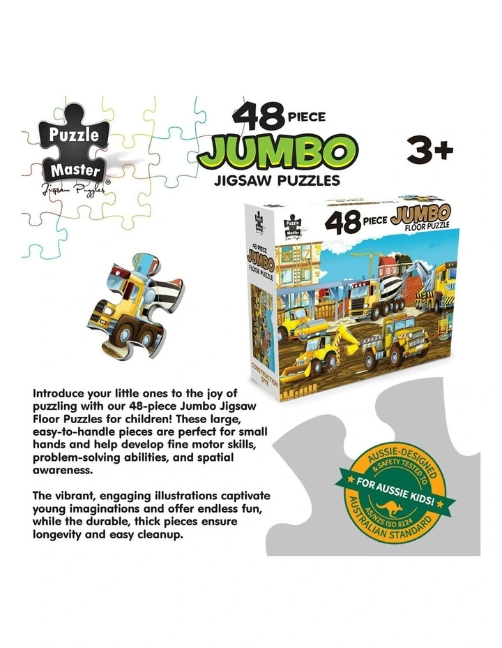 Jumbo Floor Puzzle Construction Site 48 Piece image 3