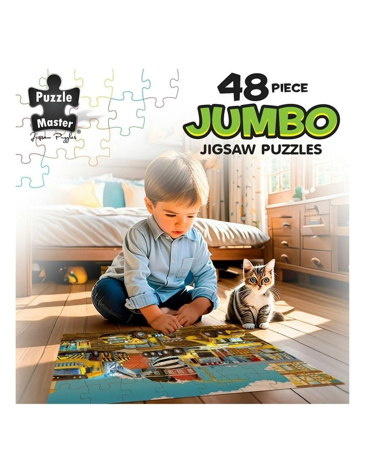 Jumbo Floor Puzzle Construction Site 48 Piece image 5