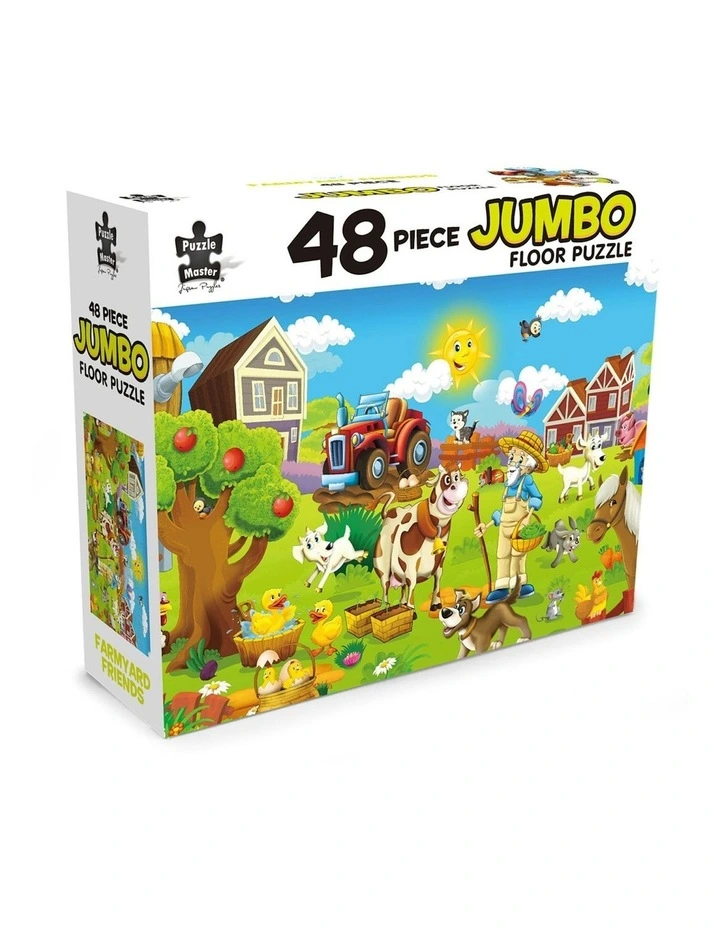 Jumbo Floor Puzzle Farmyard Friends 48 Piece image 1