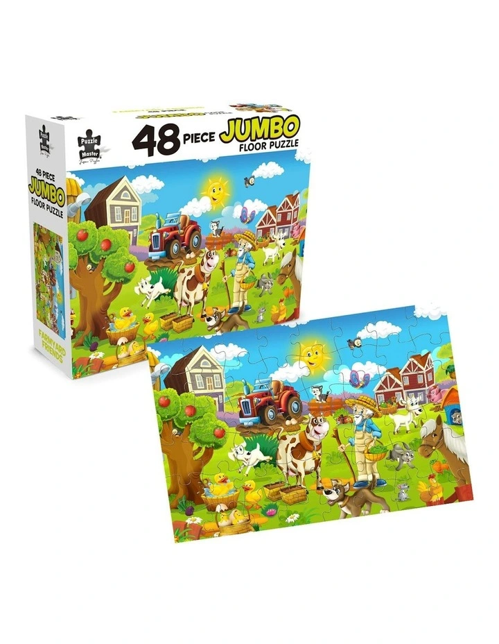 Jumbo Floor Puzzle Farmyard Friends 48 Piece image 2