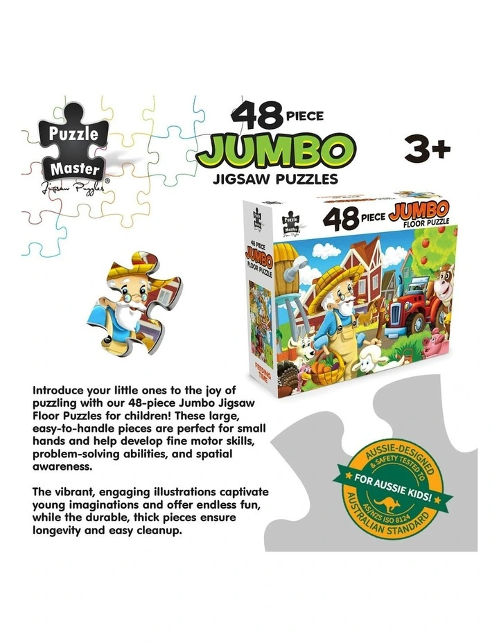 Jumbo Floor Puzzle Farmyard Friends 48 Piece image 3