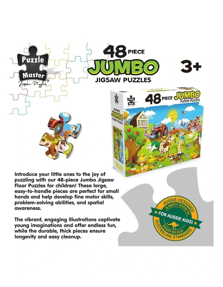 Jumbo Floor Puzzle Farmyard Friends 48 Piece image 7