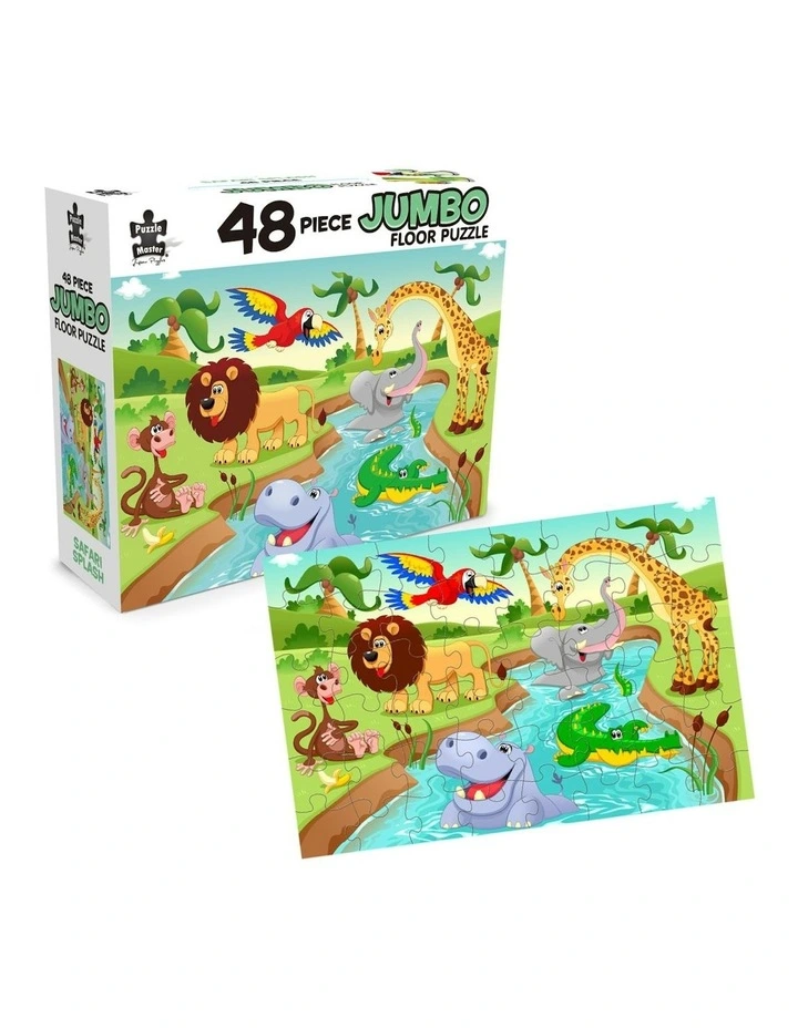 Jumbo Floor Puzzle Safari Splash 48 Piece image 3