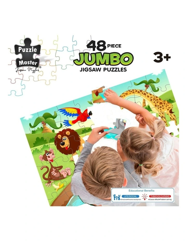 Jumbo Floor Puzzle Safari Splash 48 Piece image 4