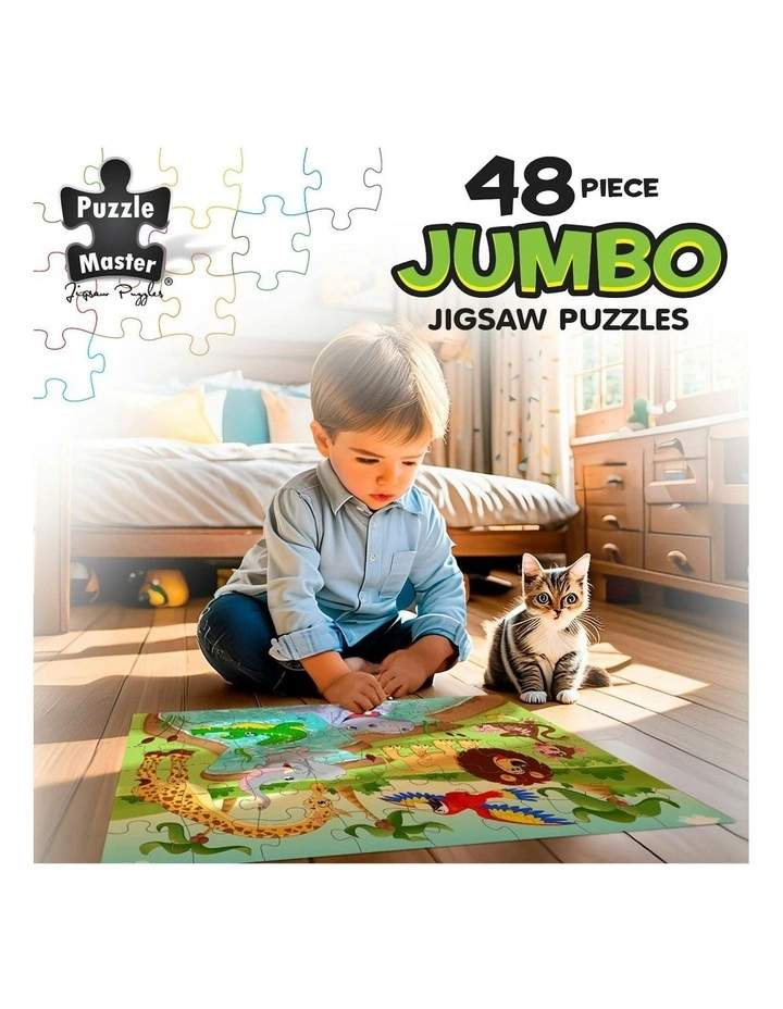 Jumbo Floor Puzzle Safari Splash 48 Piece image 7