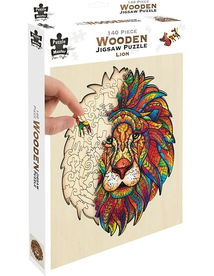 Wooden Jigsaw Lion Puzzle 140 Piece image 1