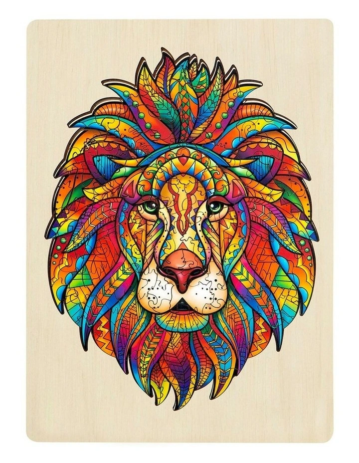 Wooden Jigsaw Lion Puzzle 140 Piece image 2