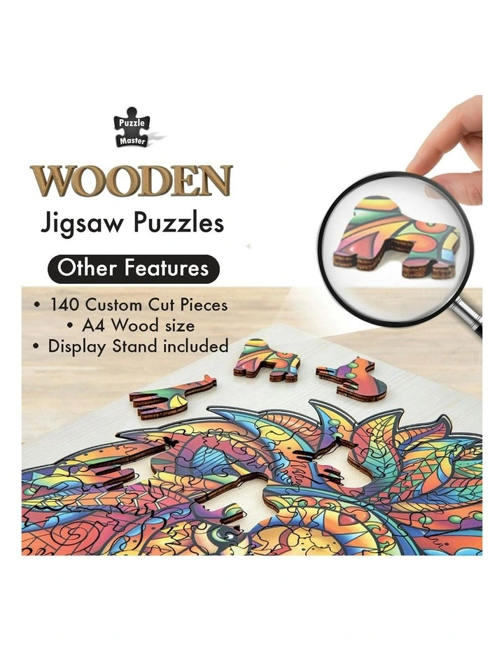 Wooden Jigsaw Lion Puzzle 140 Piece image 5