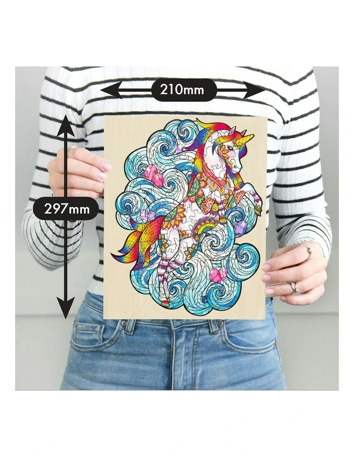 Wooden Jigsaw Unicorn Puzzle 129 Piece image 3