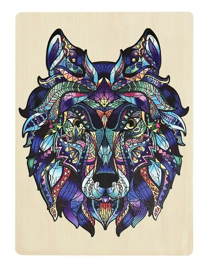 Wooden Jigsaw Wolf Puzzle 132 Piece image 2