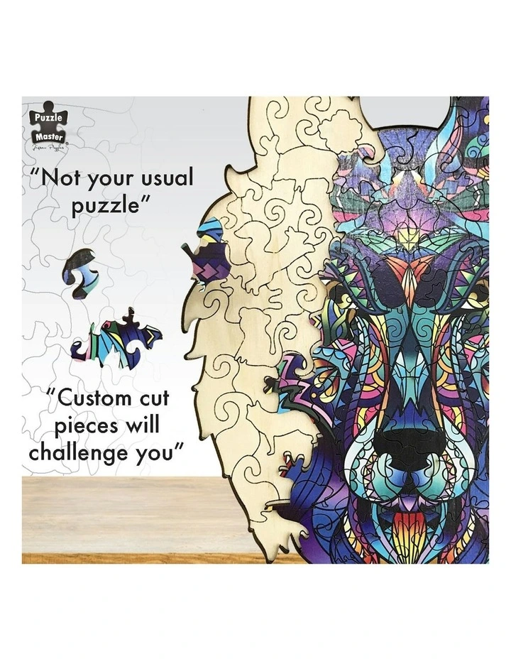 Wooden Jigsaw Wolf Puzzle 132 Piece image 7
