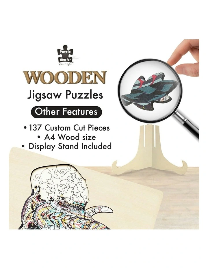 Wooden Elephant Jigsaw Puzzle 137 Piece image 5
