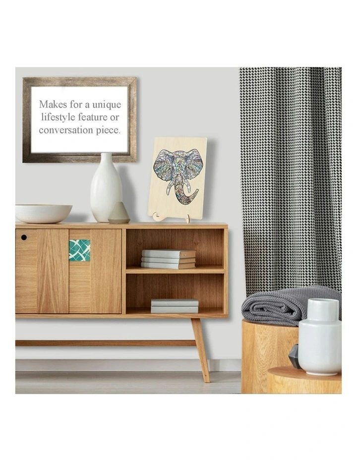 Wooden Elephant Jigsaw Puzzle 137 Piece image 7
