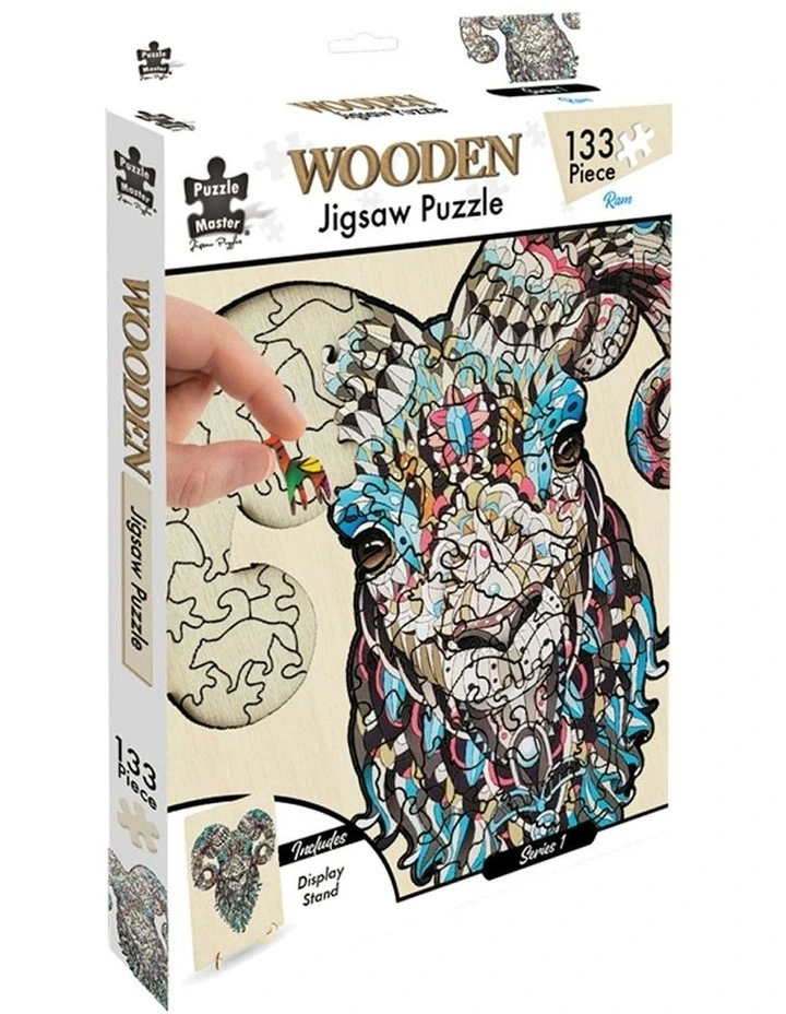 Wooden Ram Jigsaw Puzzle 133 Piece image 1