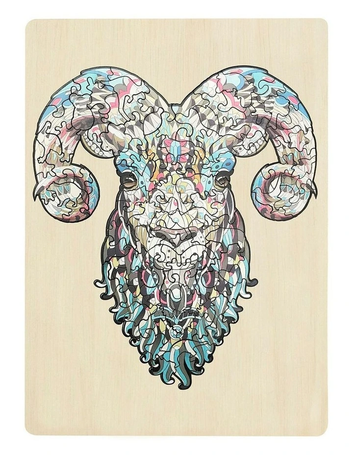 Wooden Ram Jigsaw Puzzle 133 Piece image 3