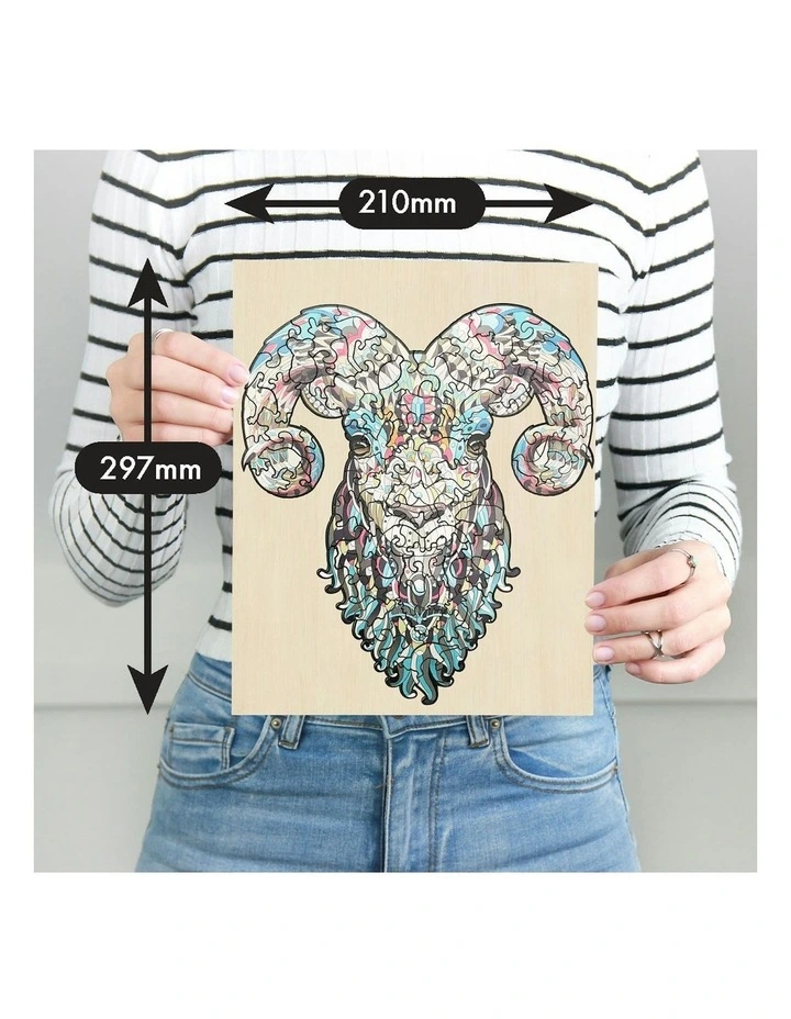 Wooden Ram Jigsaw Puzzle 133 Piece image 7