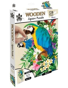 Wooden Jigsaw Macaw Puzzle 128 Piece