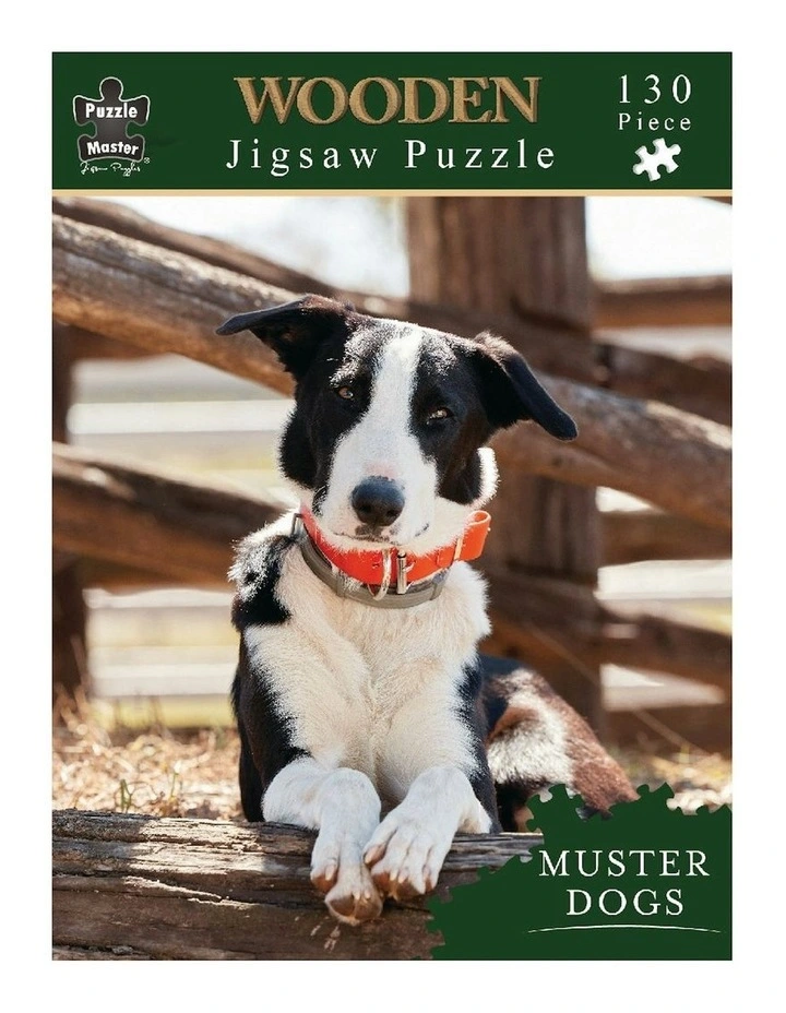 Shaped Wooden Muster Dogs Buddy Puzzle image 1
