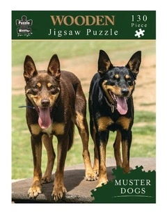 Shaped Wooden Muster Dogs Annie And Lucifer Puzzle