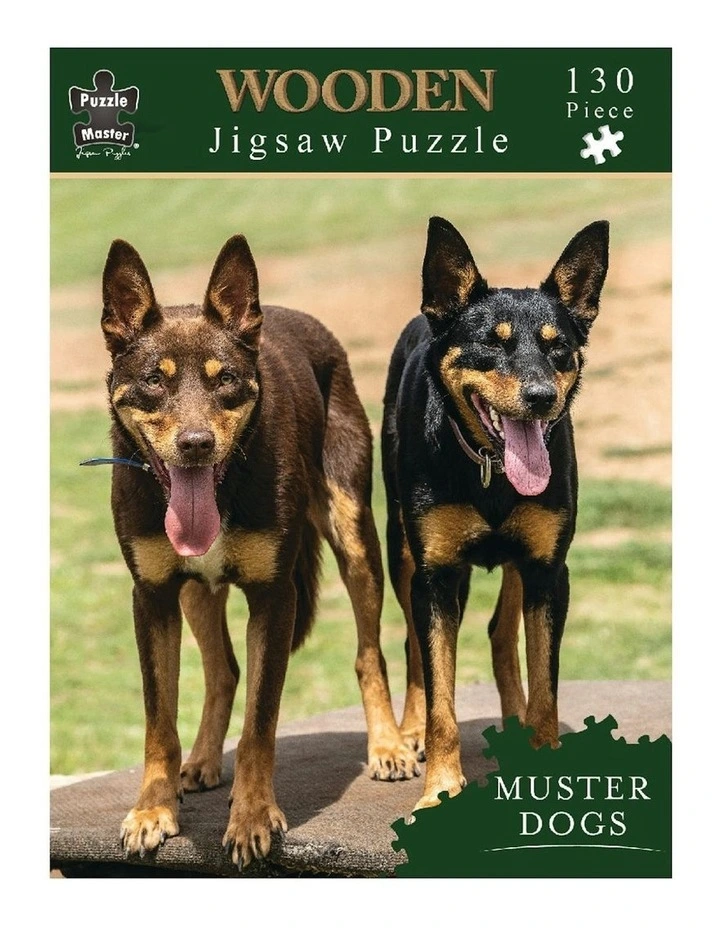Shaped Wooden Muster Dogs Annie And Lucifer Puzzle image 1