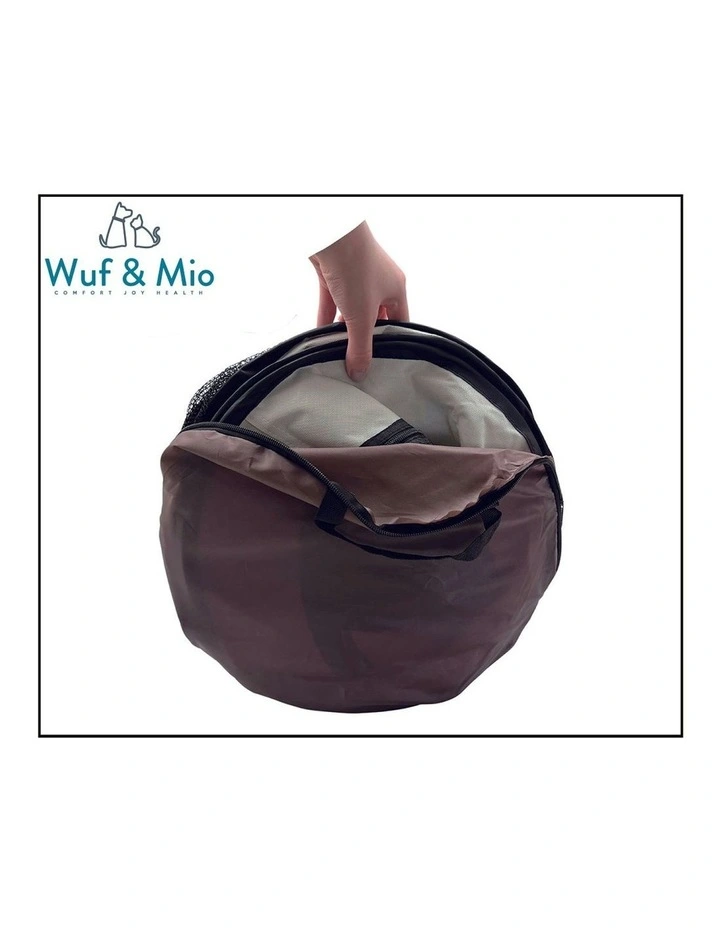 Portable Foldable Durable Pet Play Tent in Brown image 3