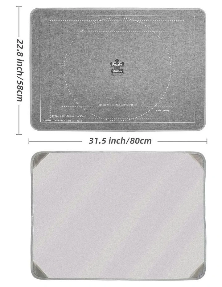 Felt Puzzle Assembly Board With Protective Cover image 5