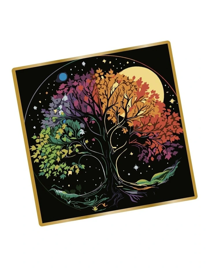 Metallic Paint By Number Tree image 2