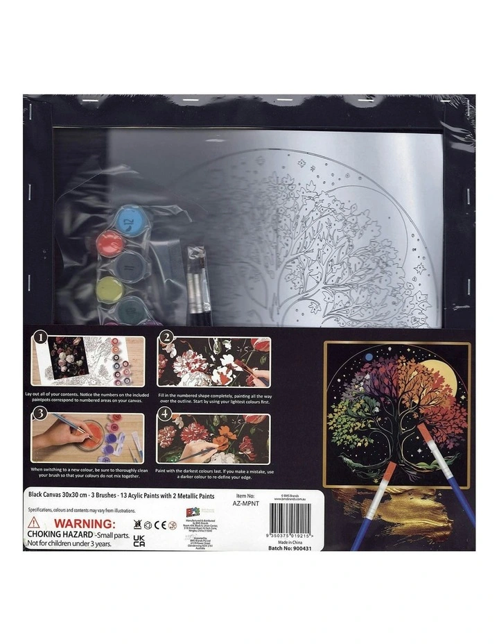 Metallic Paint By Number Tree image 5