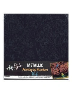 Metallic Paint By Number Bird