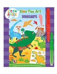 Little Artists -Blow Pen Art - Dinosaurs Drawing Book