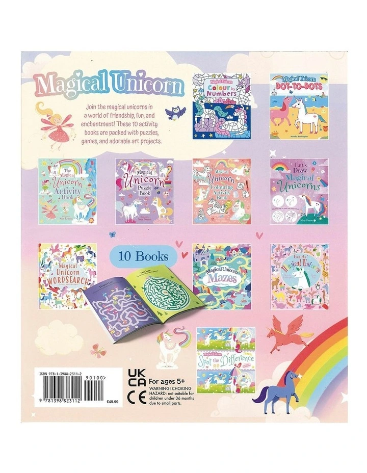 Magical Unicorn Activity Book Pack Of 10 image 2
