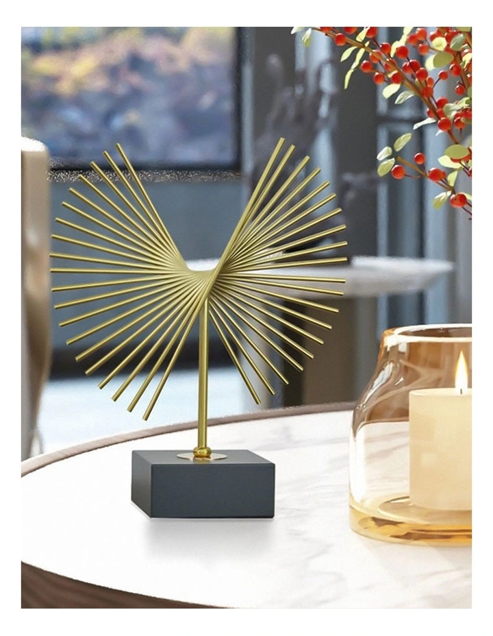 Anyhouz Luxury Metal Tabletop Decor 36cm in Gold image 4